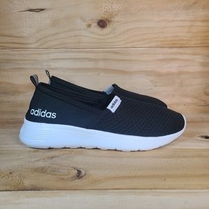 Adidas Cloudfoam Lite Racer Slip-on Sneakers Women's 6.5 Black White